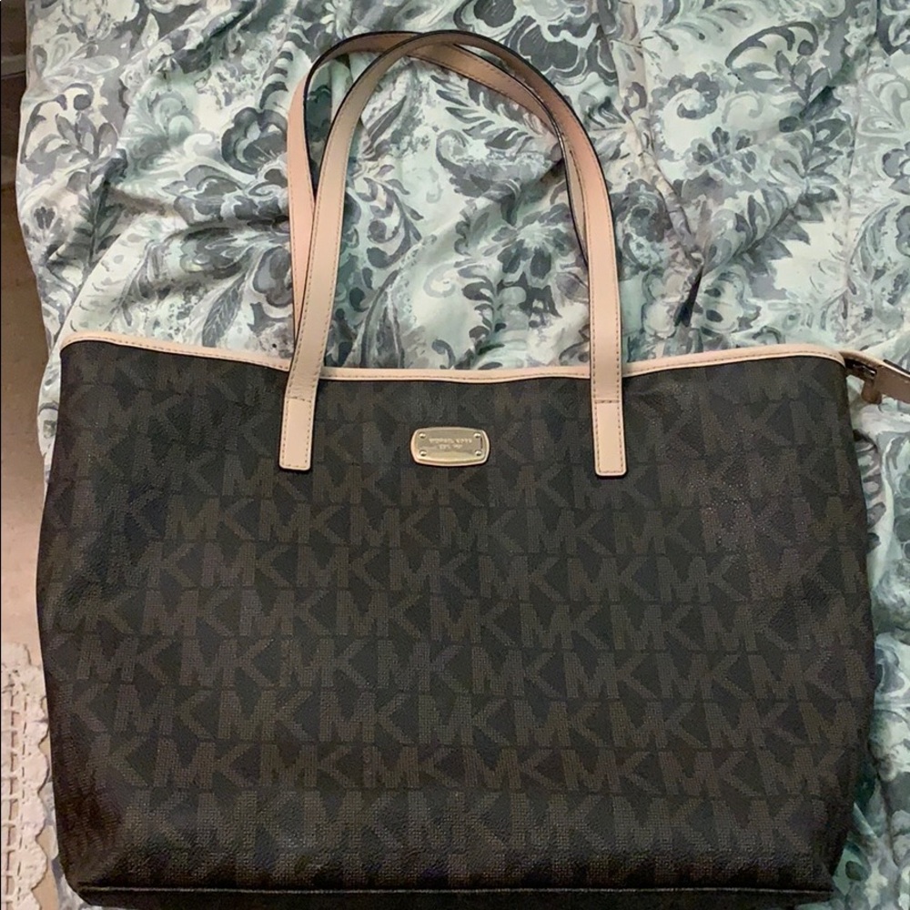 Large Michael Kors Brown/Tan logo bag